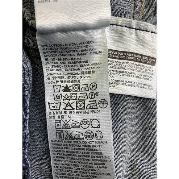 Levi Strauss Denim Trucker Jean Jacket Button Collared Cotton Womens Size Medium - Picture 13 of 16